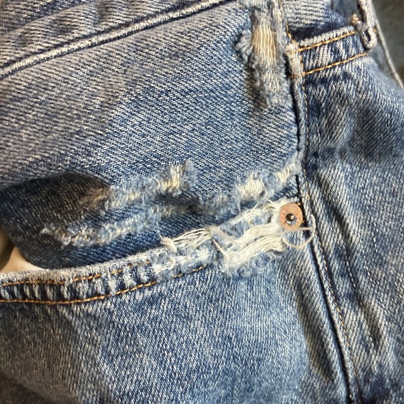 AGOLDE RILEY HIGH RISE STRAIGHT CROP (STRETCH)
IN MOOR Sz 31 - Picture 7 of 9